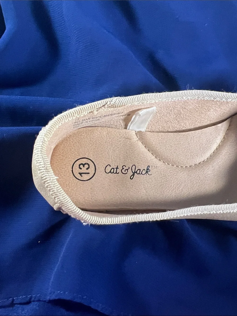 Cat & Jack Metallic Gold Ballet Flats with Bow